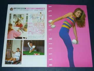 ALYSSA MILANO double - sided 1989 Japan Pinup Rare Poster 10x12.  8 sexy SS3 2