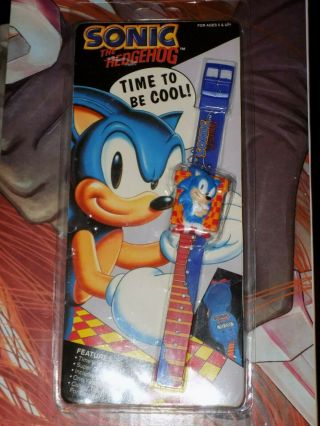 Sonic The Hedgehog Watch Sega 1994 Vintage Rare Old School Way Past Cool (^人^)