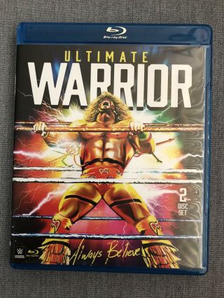 Ultimate Warrior Always Believe Wwe Wwf Blu - Ray Rare Oop Wow