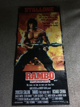 Rambo: First Blood Part 2 /rare & Australian Daybill Poster
