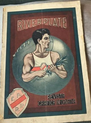 Rare River Plate Football Handbook May 1929 Include Stadium Inauguration Penarol
