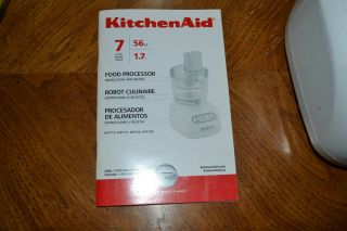 Rarely KitchenAid 7 cup food processor - white - KFP715. 3