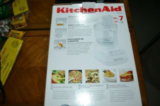 Rarely KitchenAid 7 cup food processor - white - KFP715. 5