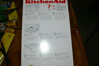 Rarely KitchenAid 7 cup food processor - white - KFP715. 7