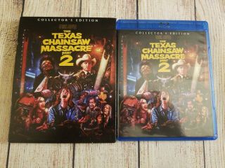 Texas Chainsaw Massacre 2 (blu - Ray,  Collectors) W/ Rare Slipcover Scream Factory