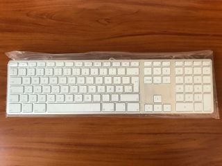 Apple Aluminum Wired Usb Keyboard - Danish Dk Dk658 - 0327 Rare