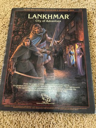 Ad&d 1st Ed Accessory - Lankhmar City Of Adventure (rare With Map & Booklet)