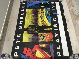 BUZZCOCKS - PETE SHELLEY - PLAYING LIVE RARE OFFICIAL POSTER 40”x 30” 1m x 75cm 5