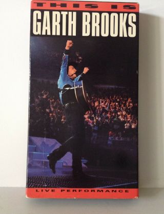 Vhs Tape - This Is Garth Brooks - Live Performance,  1992 Music — Rare Htf