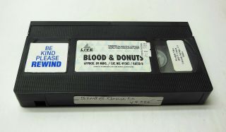 BLOOD & DONUTS 1996 VHS RARE OOP LIVE ENT.  VAMPIRE HORROR FAST SHIP 5