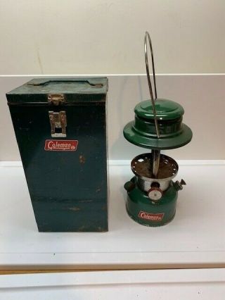 Rare 1971 Coleman 335 Lantern With Steel Case Made In Canada