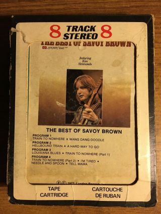 The Best Of Savoy Brown Rare (canada) 8 Track Tape Late Nite Bargain