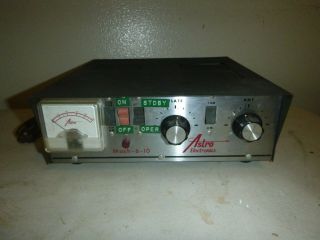 Rare Vintage Old Cb Ham Radio Amp Amplifier Astro Mach 6 - 10 Part Junkyard Tube