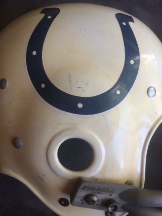 1968 Baltimore Colts Helmet Wood Display Plaque Embosograph Co.  Rare Vintage 2