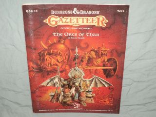 D&d 1st Ed Gazetteer - Gaz10 The Orcs Of Thar (very Rare W/ Map And Unpunched)