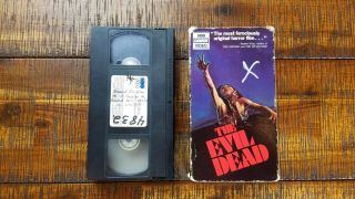 The Evil Dead Vhs Rare Hbo Cannon Video Version Horror Bruce Campbell Sam Raimi