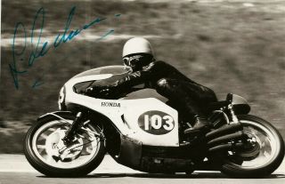 Tt Races Superbikes Jim Redman Hand Signed Rare Maurice Bula Photograph
