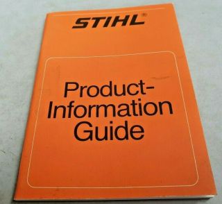 1975 Stihl Chain Saws Etc Dealer Only Product Information Guide - Rare