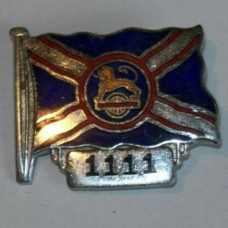 Large Vintage British Rail Enamel Train Badge Very Rare