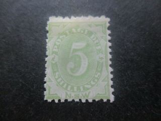 South Wales Stamps: 5/ - Postage Dues 1891 - 1892 - Rare (e148)