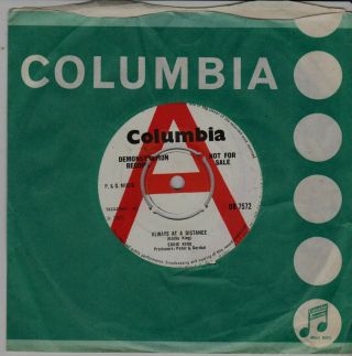 Eddie King Always At A Distance / If You Wish Columbia Db 7572 Rare Demo 1965
