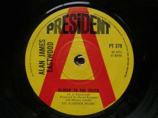 Alan James Eastwood - Closer To The Truth 1972 Rare Uk President Psych Demo