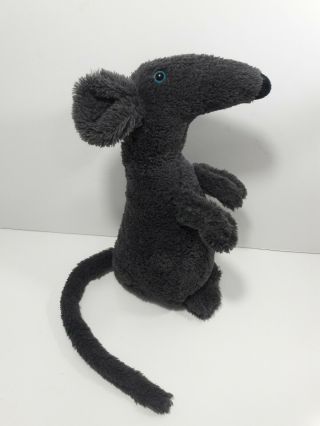 Very Rare Jellycat Rodney Rat Black Grey 10 " Soft Toy Plush Stuffed Retired 2014
