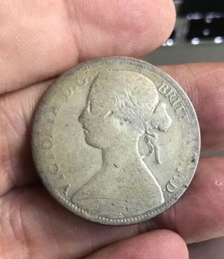 Victoria Penny 1862 Struck In Silver Rare