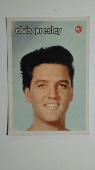 Elvis Presley Rare Italian Rca Postcard With Discography On Back Ex 1961