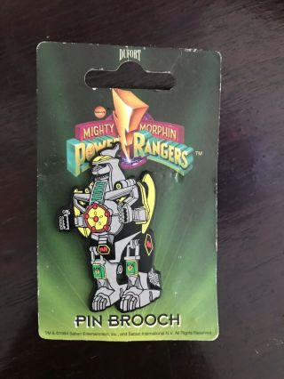 Mighty Morphin Power Rangers Dragonzord Pin Brooch 1994 Saban Rare Ranger Pins