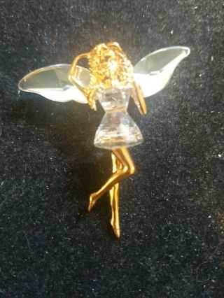 Swarovski Crystal Memories Fairy Brooch Pin (rare)