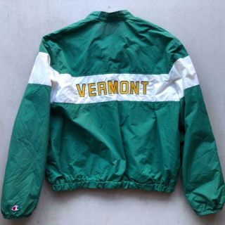 Rare Usa Made Vtg 80s/90s Champion Vermont Catamounts Uvm Track Jacket Xl