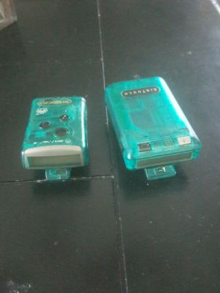 Two Motorola Vintage Rare Beeper Pager Mobile Turns On Beeps Vibrates