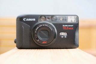 Exc,  Canon Sure Shot Tele Max 35mm Film Camera 100& Fully Usa Seller Rare
