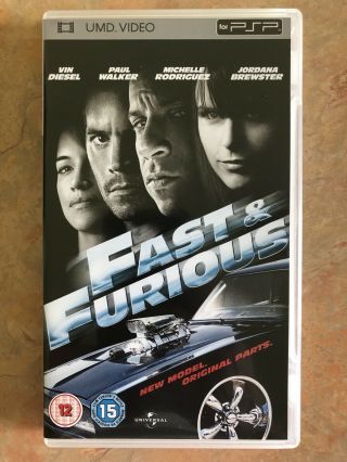 Fast & Furious (umd Movie For Psp) Rare
