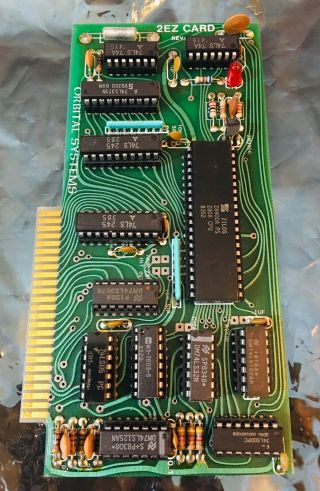 Rare Vintage Apple Ii Orbital Systems 2ez Card Circuit Board