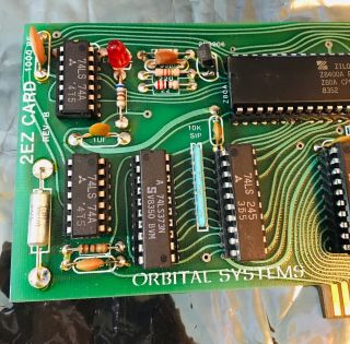 Rare Vintage Apple II Orbital Systems 2EZ Card Circuit Board 3