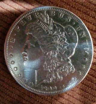 1890 Cc Morgan Silver Dollar Bu - Au, .  Rare.  Key Date 《 State Find 》