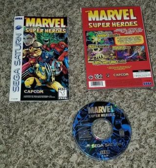 Marvel Heroes Complete (sega Saturn,  1997) Rare