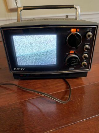 Vintage Sony Trinitron Tv Model Kv - 5100.  Rare Model.  Color Tv.