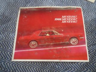 1966 Ford Mustang And Mustang Gt Rare Dealer Sales Brochure C