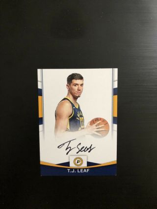 2017 - 2018 Panini Donruss Next Day Auto Tj Leaf Pacers Ucla Bruins Wow Rare Pull
