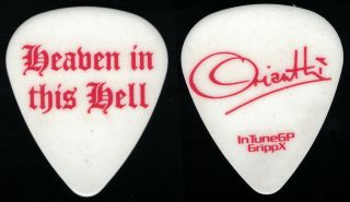 Orianthi Panagaris - Very Rare Red/white Picture Guitar Pick - Heaven In This Hell