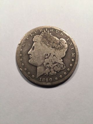 1890 - Cc Morgan Dollar Rare Key Date Us Silver Coin