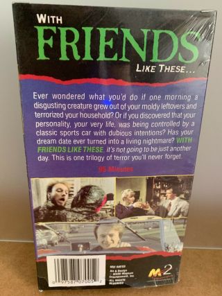 WITH FRIENDS LIKE THESE Magnum VHS horror gore anthology RARE Creepshow 2