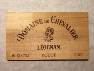 1 Rare Wine Wood Panel Domaine De Chevalier Vintage Crate Box Side 5/19 920