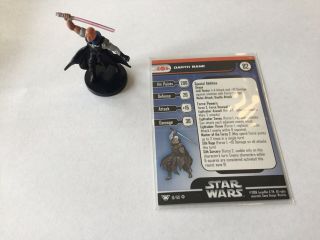 Rare Darth Bane 10/60 Champions Of The Force Star Wars Miniatures Nm With Card