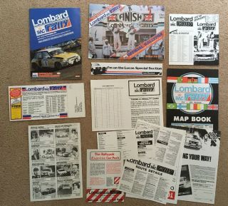 Lombard Rac Rally 1982 Programme Plus Official Rally Pack - Map Book - Rare