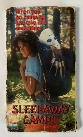 Sleepaway Camp 2 Unhappy Campers Vhs 1988 Oop Rare Horror Cult Slasher Htf