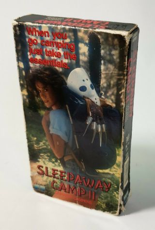 Sleepaway Camp 2 Unhappy Campers VHS 1988 OOP RARE Horror Cult Slasher HTF 2